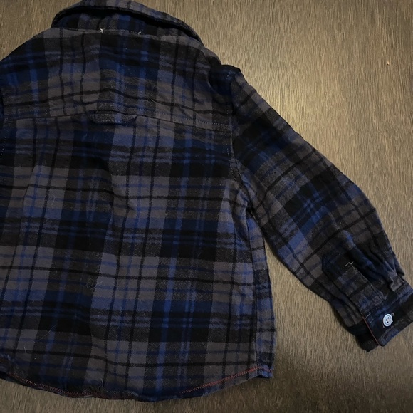 EUC 6-12m Long Sleeve Cotton Button Up - Picture 4 of 4